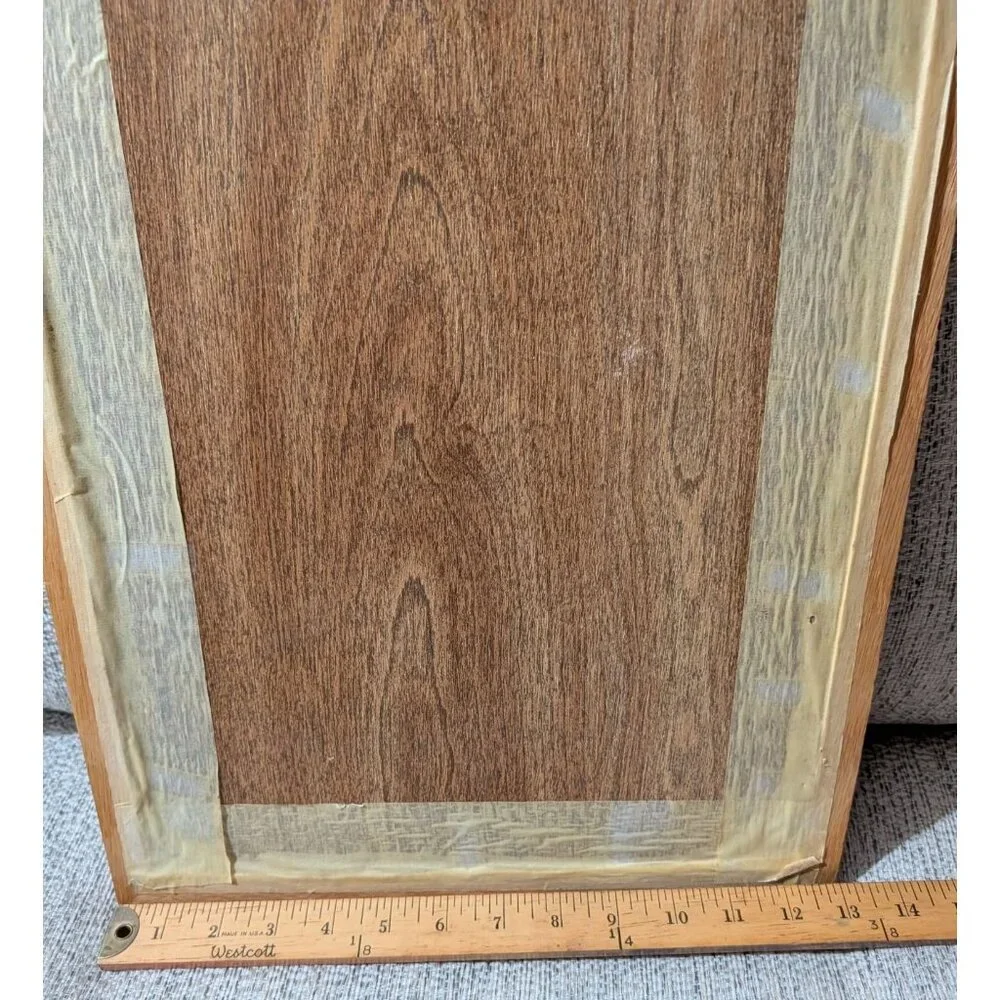 Vintage Barnraising Needlepoint Art Handcrafted Framed Cross Stitch Wall Decor - Picture 10 of 13